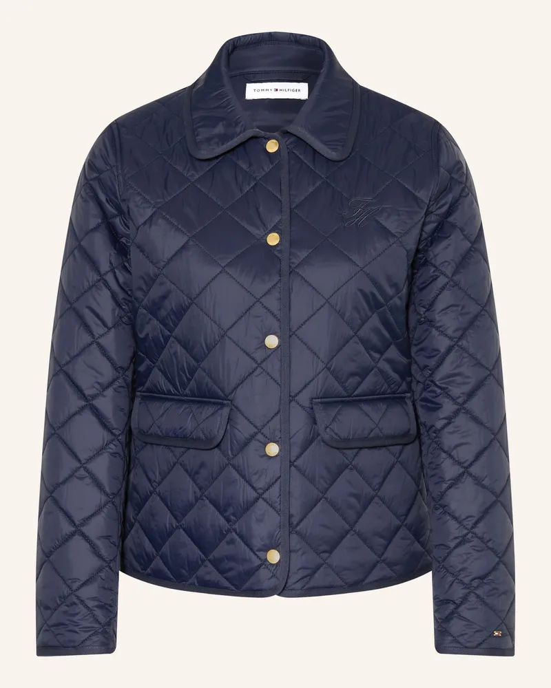 Tommy Hilfiger Steppjacke blau Dunkelblau