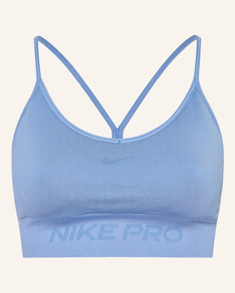 Nike Sport-Bh Pro Seamless blau Hellblau