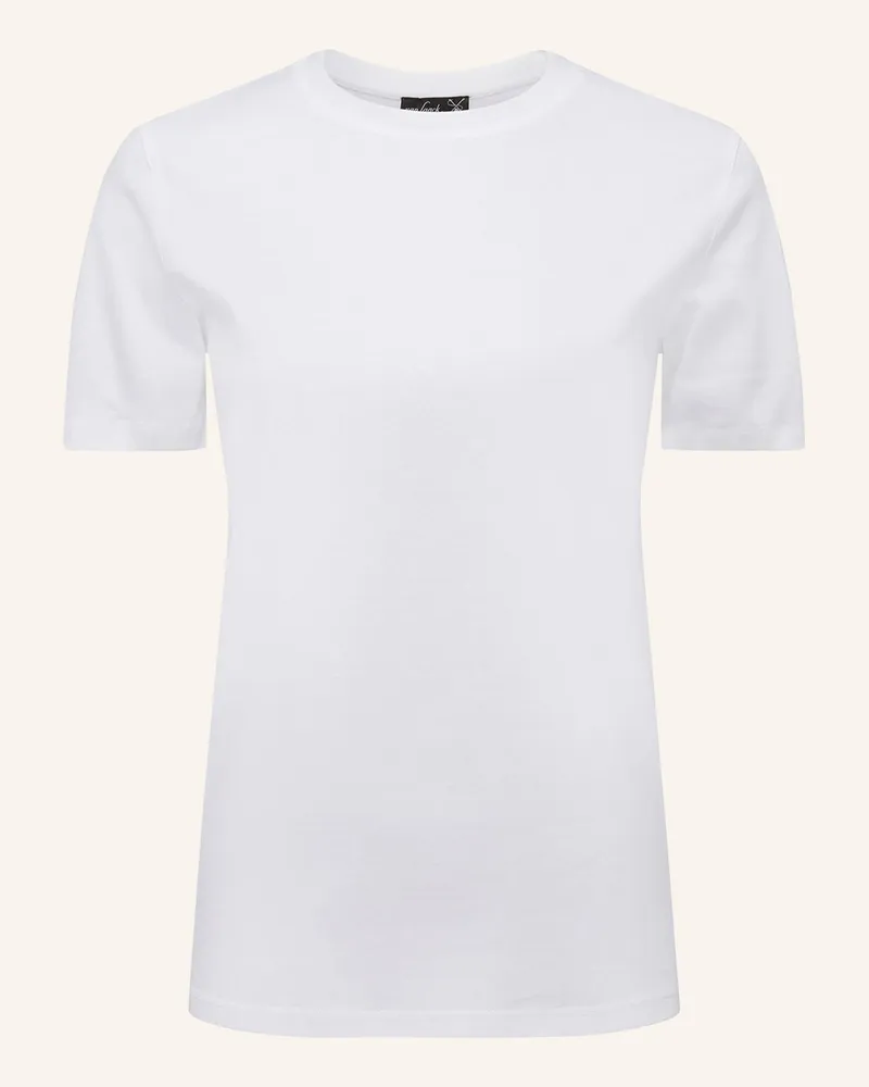 van Laack T-Shirt Modern Fit Kurzer Ärmel Weiss