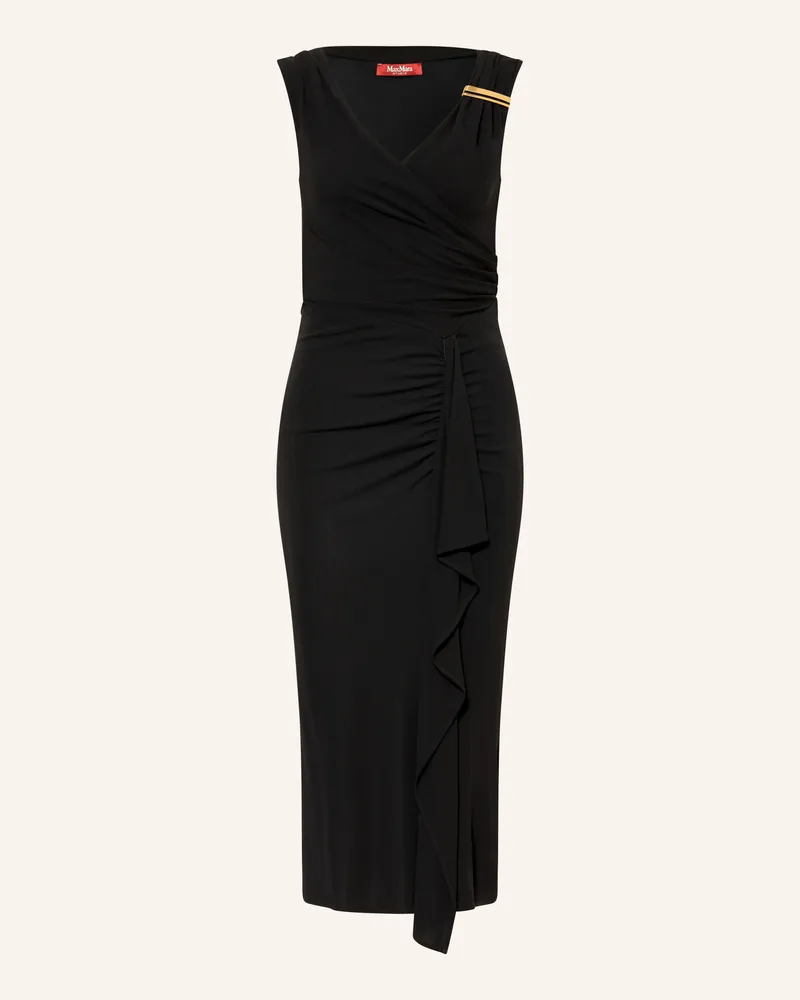 Max Mara Cocktailkleid Aureo Aus Jersey schwarz Schwarz
