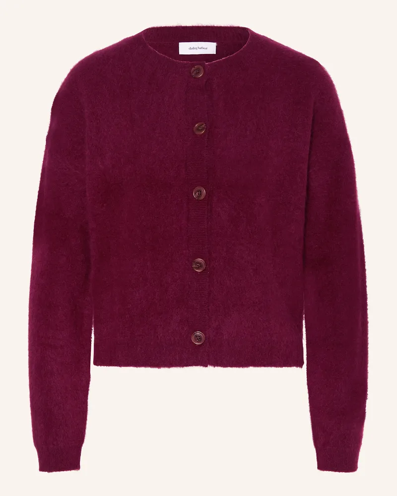 Darling Harbour Strickjacke Aus Cashmere rot Bordeaux