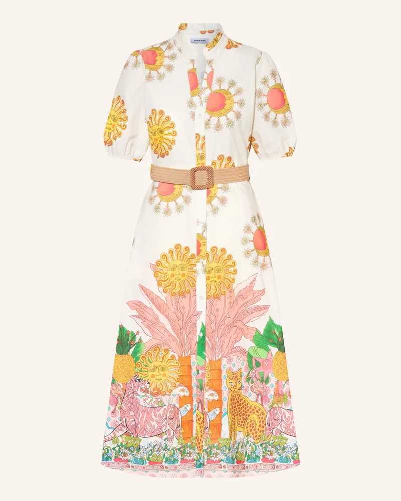 More & More Kleid weiss Hellrot