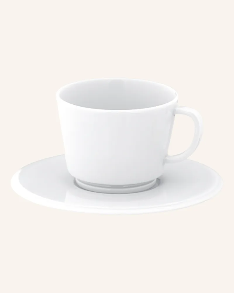 MEISSEN PORZELLAN-MANUFAKTUR Espressotasse VITRUV PUR mit Untertasse Weiss