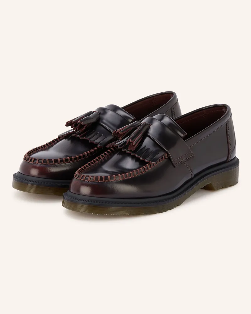 Dr.Martens Lack-Loafer Adrian rot Dunkelbraun