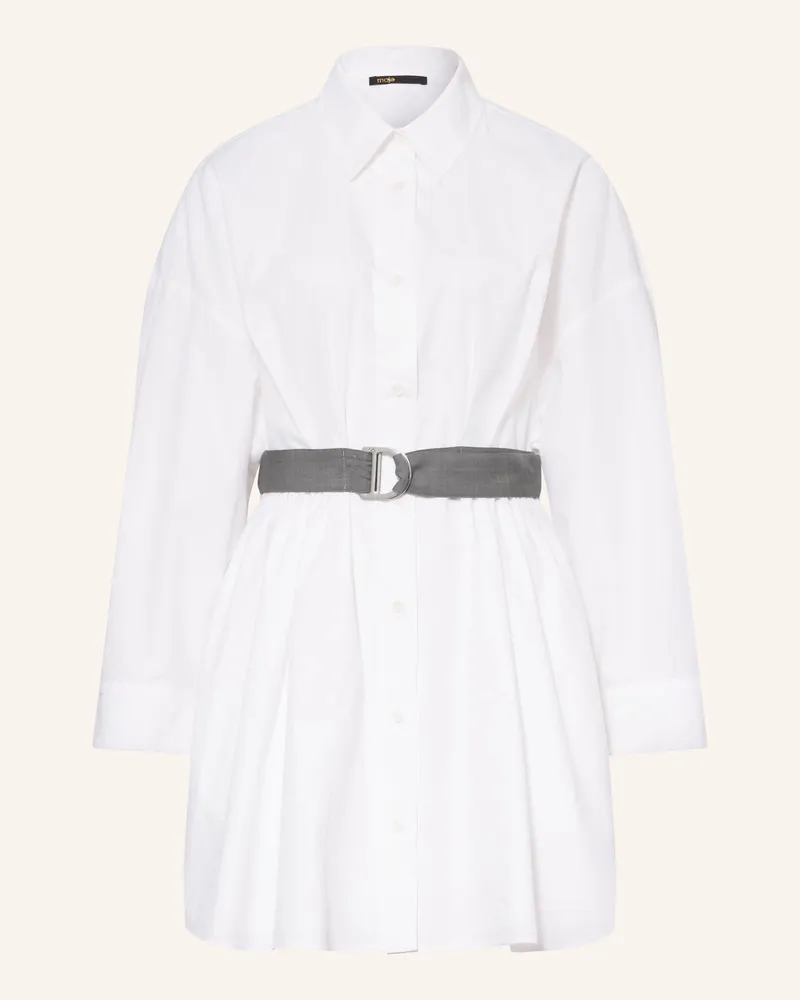 Maje Hemdblusenkleid Rishirt weiss Weiss