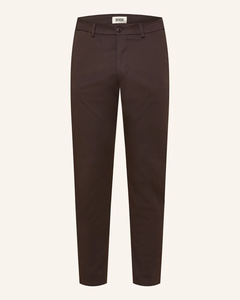 Drykorn Chino AJEND Extra Slim Fit Dunkelbraun