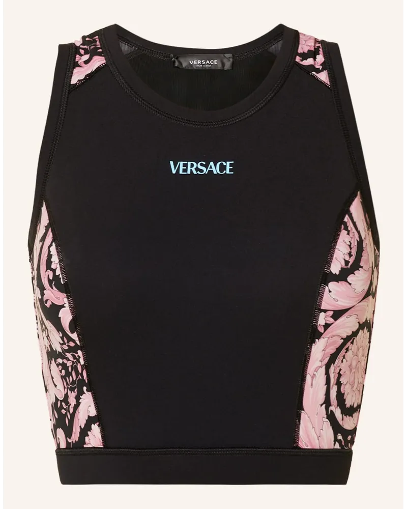 Versace Cropped-Top Schwarz