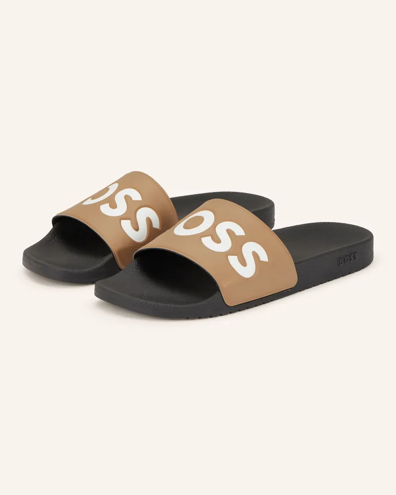 HUGO BOSS Pantoletten Aryeh beige Taupe