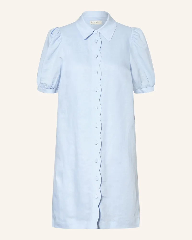 Phase Eight Hemdblusenkleid Candice Mi Leinen blau Hellblau