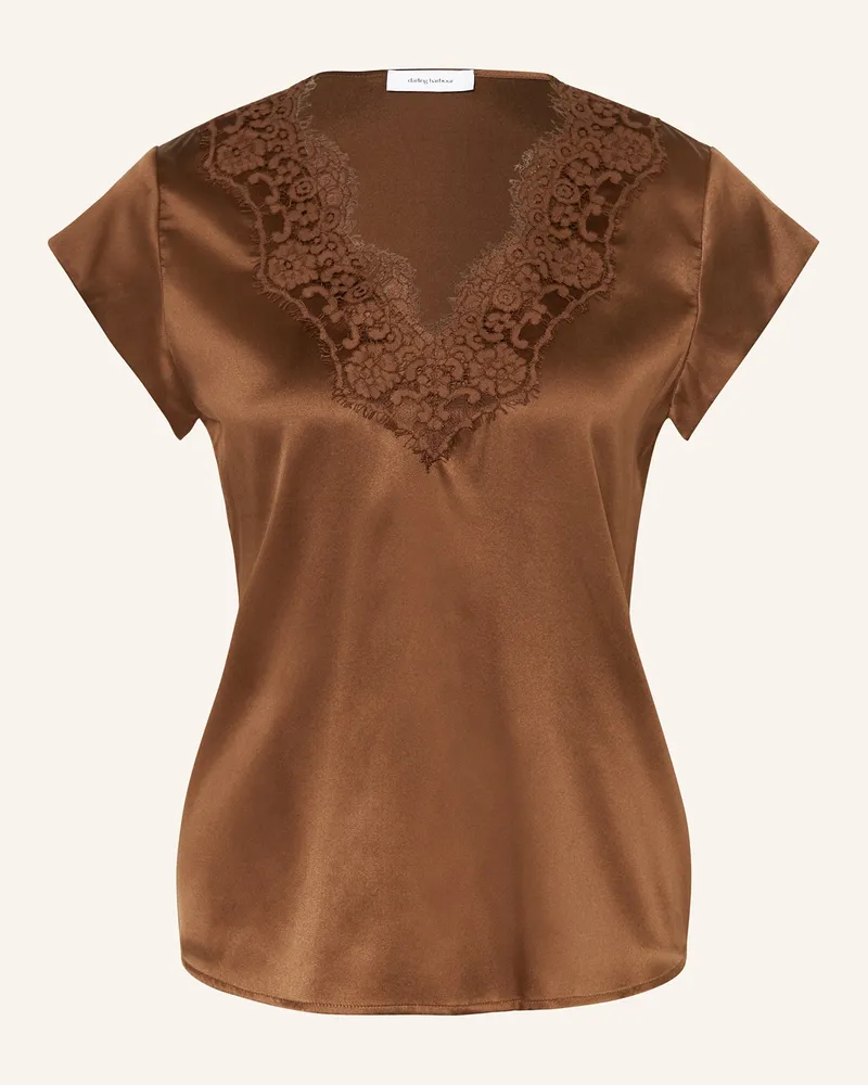 Darling Harbour Blusenshirt Aus Seide braun Nougat