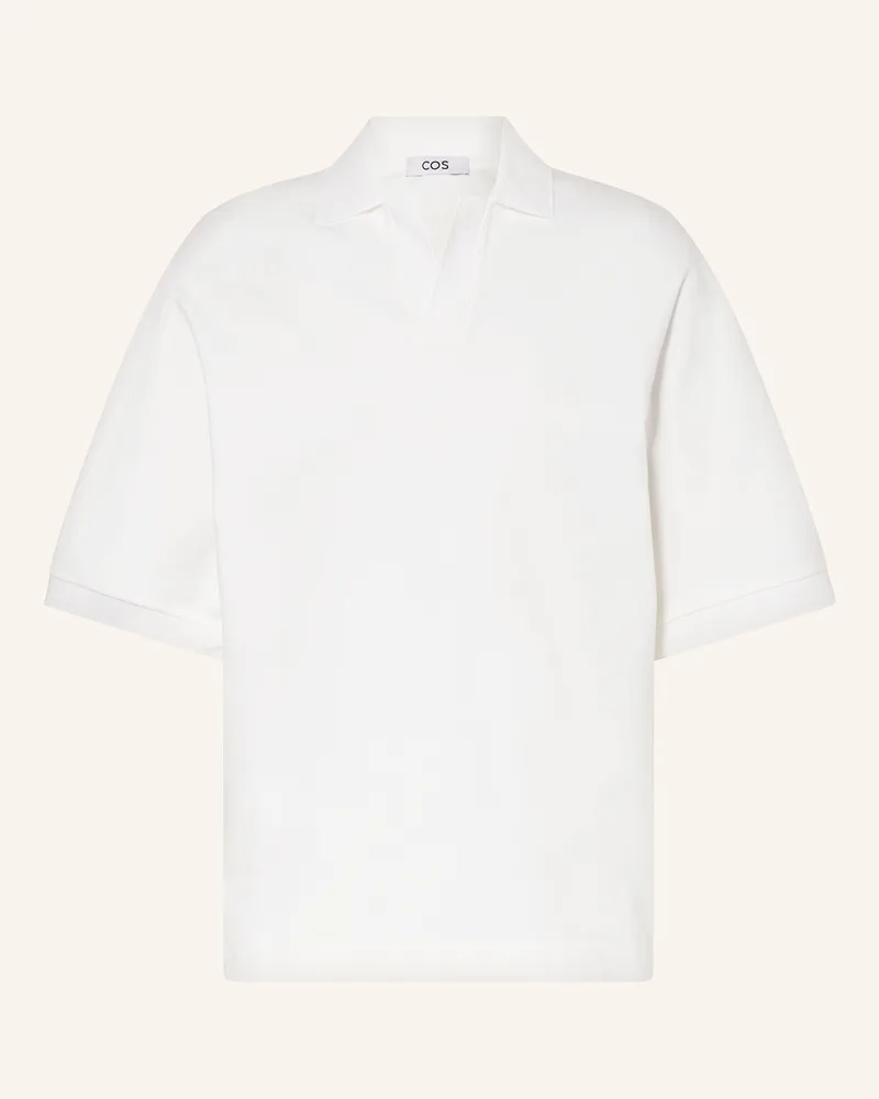 COS Jersey-Poloshirt Relaxed Fit Weiss