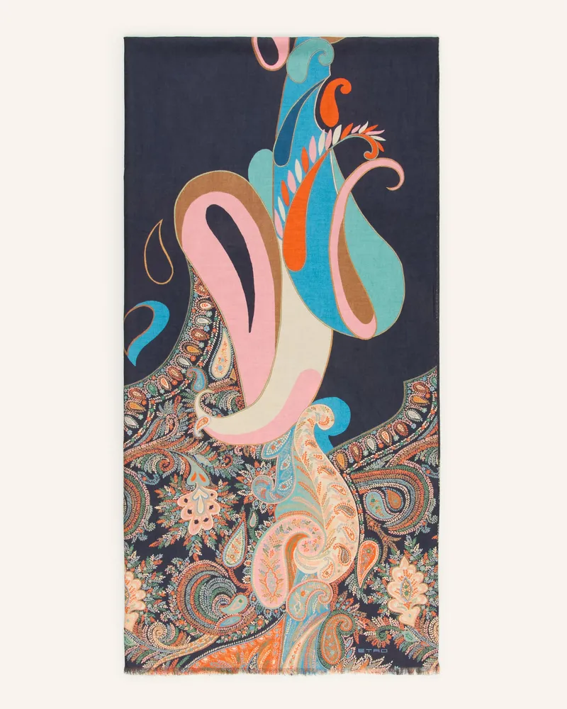 Etro Schal Dunkelblau