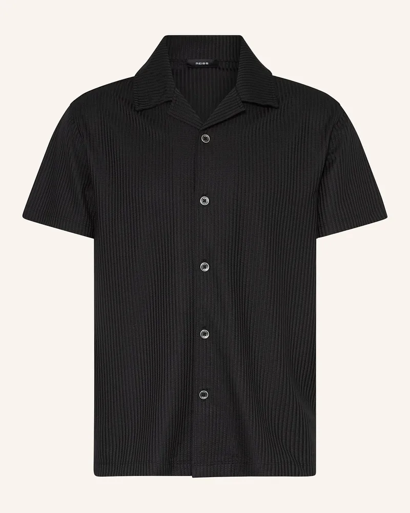 Reiss Resorthemd WARWICK Classic Fit Schwarz