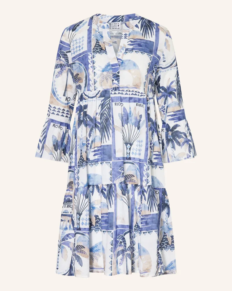 Emily van den Bergh Kleid Mit 3/4-Arm blau Blau