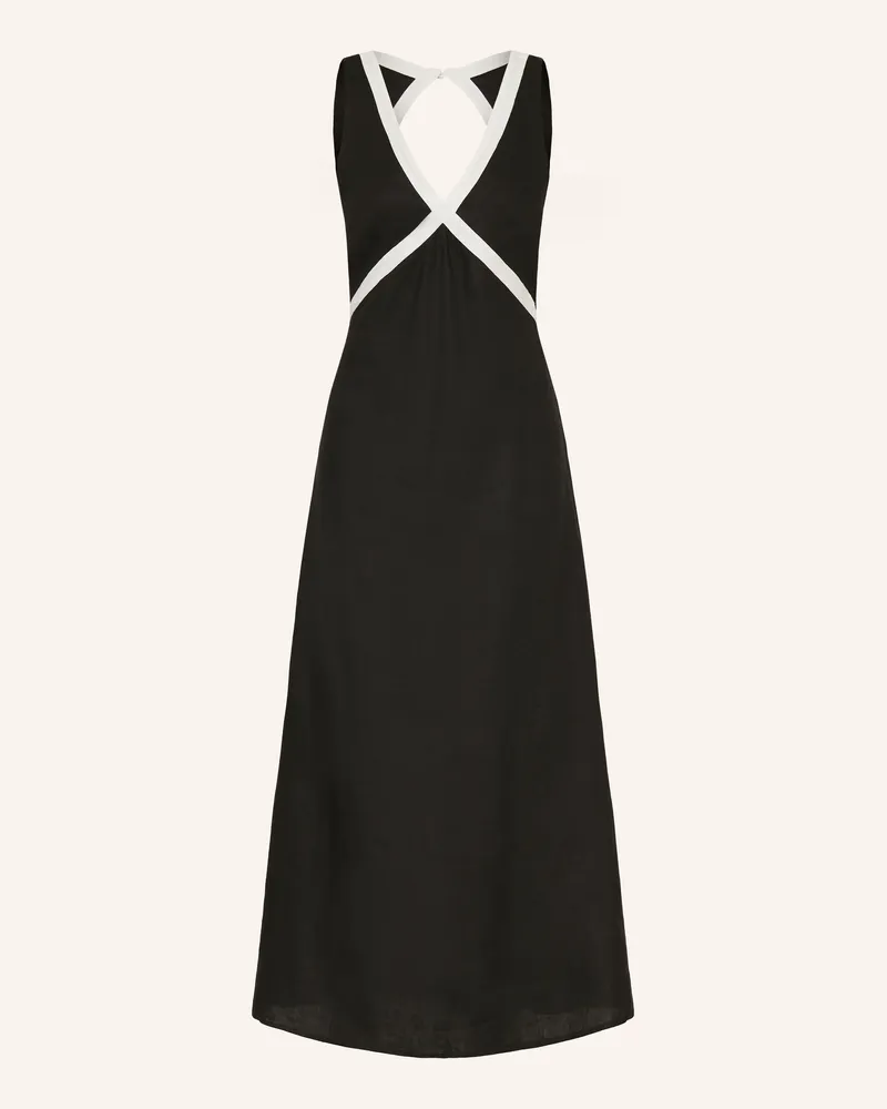 JETS Australia Strandkleid Jetset Eternal Mit Leinen schwarz Schwarz