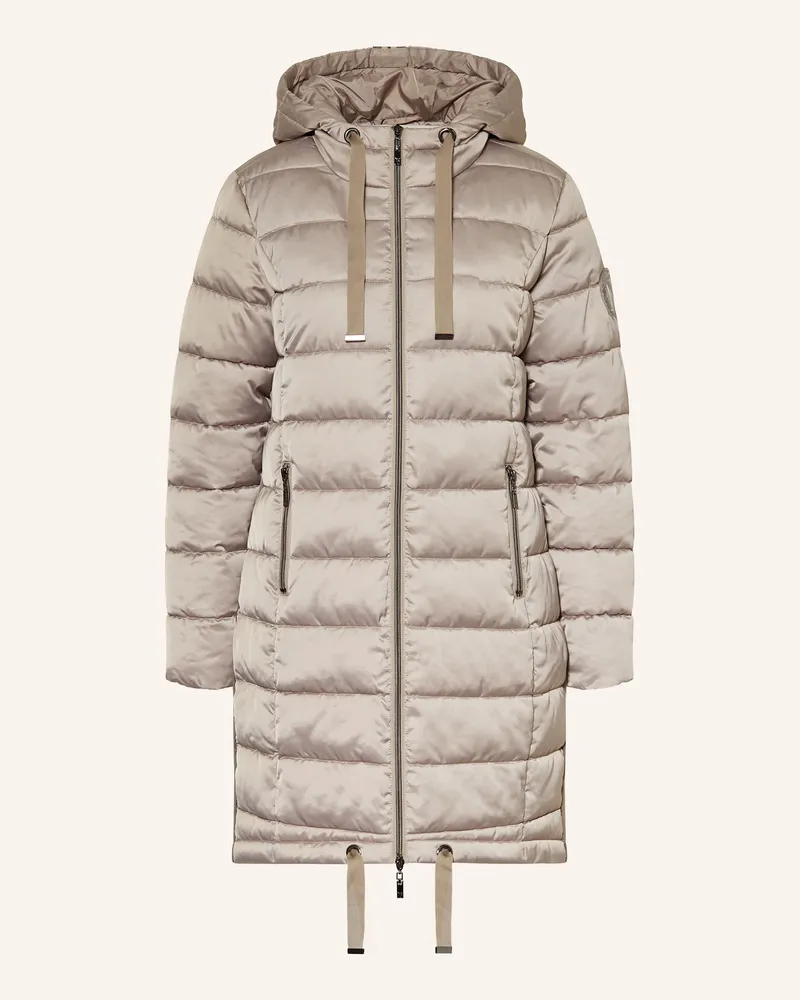 monari Steppmantel Silber