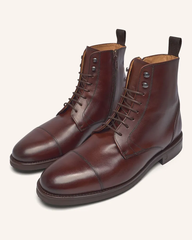 Henry Stevens Schnürboots Winston cdb2 braun Dunkelbraun