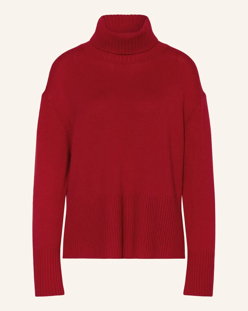 Darling Harbour Rollkragenpullover mit Cashmere Rot