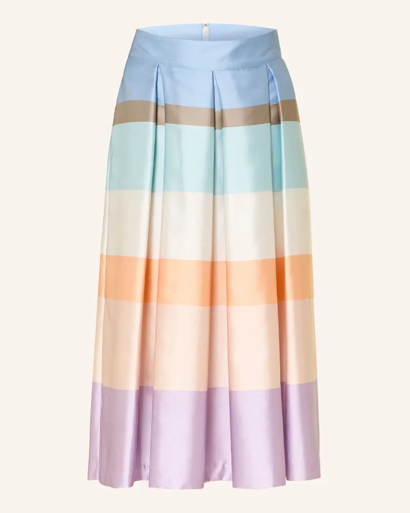 van Laack Faltenrock VL-RANALY-PXK aus Satin Türkis