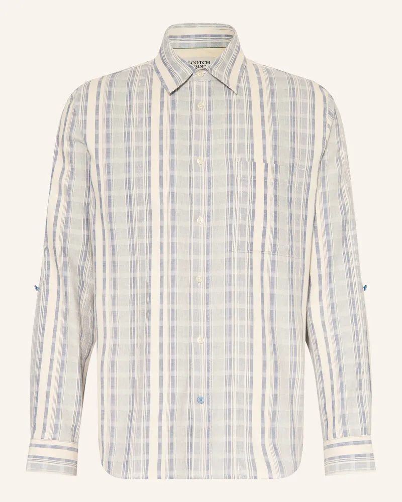 Scotch&Soda Hemd Relaxed Fit blau Blau