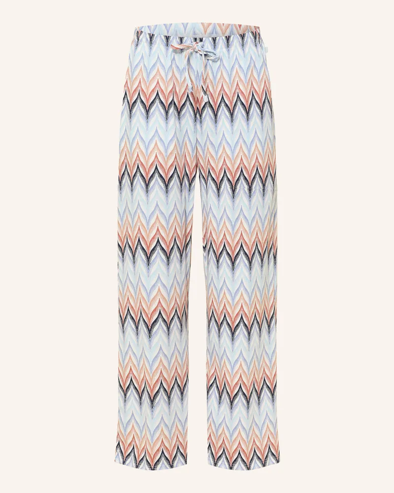 Calida 7/8-Schlafhose Favourites Tiles blau Hellblau