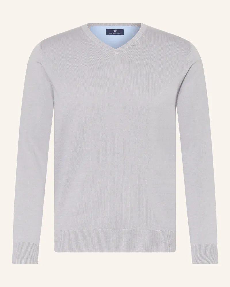 Strokesman's Strokesman Pullover grau Hellgrau