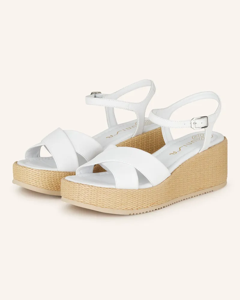 Unisa Plateau-Wedges KEEN Weiss