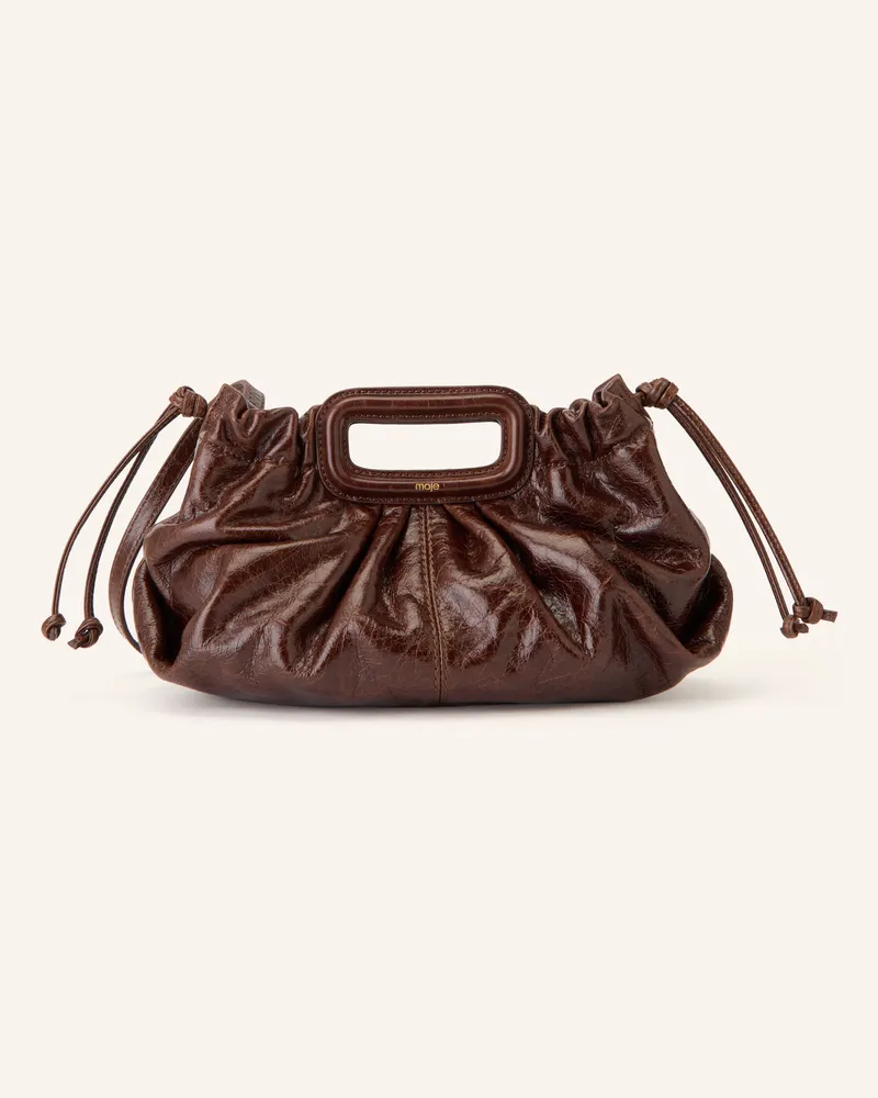 Maje Handtasche braun Dunkelbraun