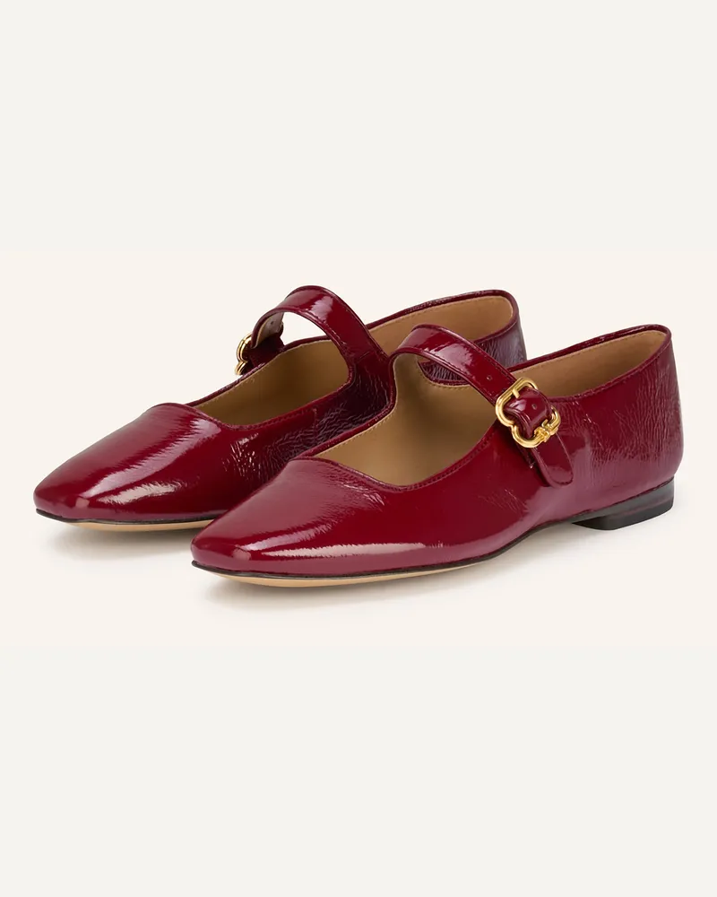 Sam Edelman Mary-Jane-Ballerinas MICHAELA Dunkelrot