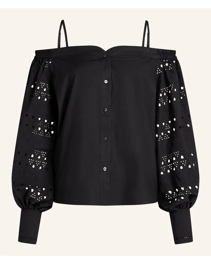 Karl Lagerfeld Top Schwarz