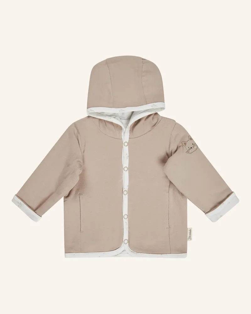 Sterntaler Baby Wendejacke Blumen beige Ecru