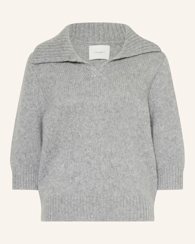 Lisa Yang Strickshirt LAILAI aus Cashmere Grau