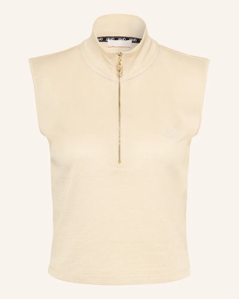 Liu Jo Top Mit Glitzergarn beige Beige