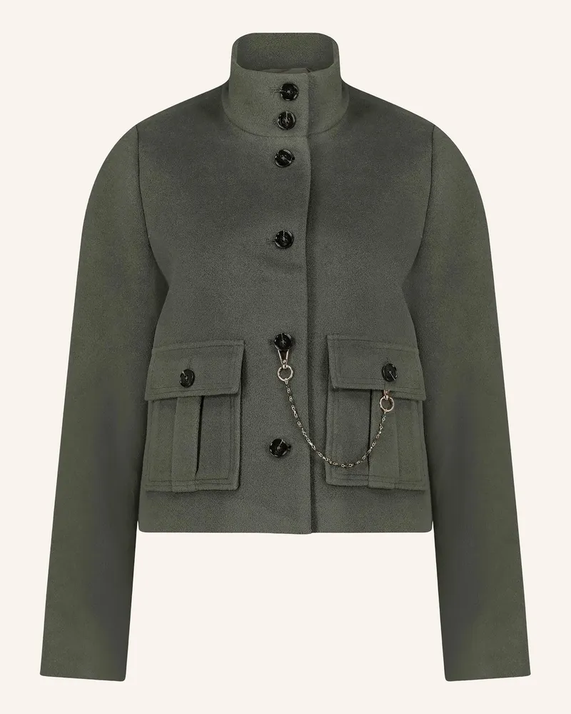 Cartoon Kastenjacke gruen Khaki