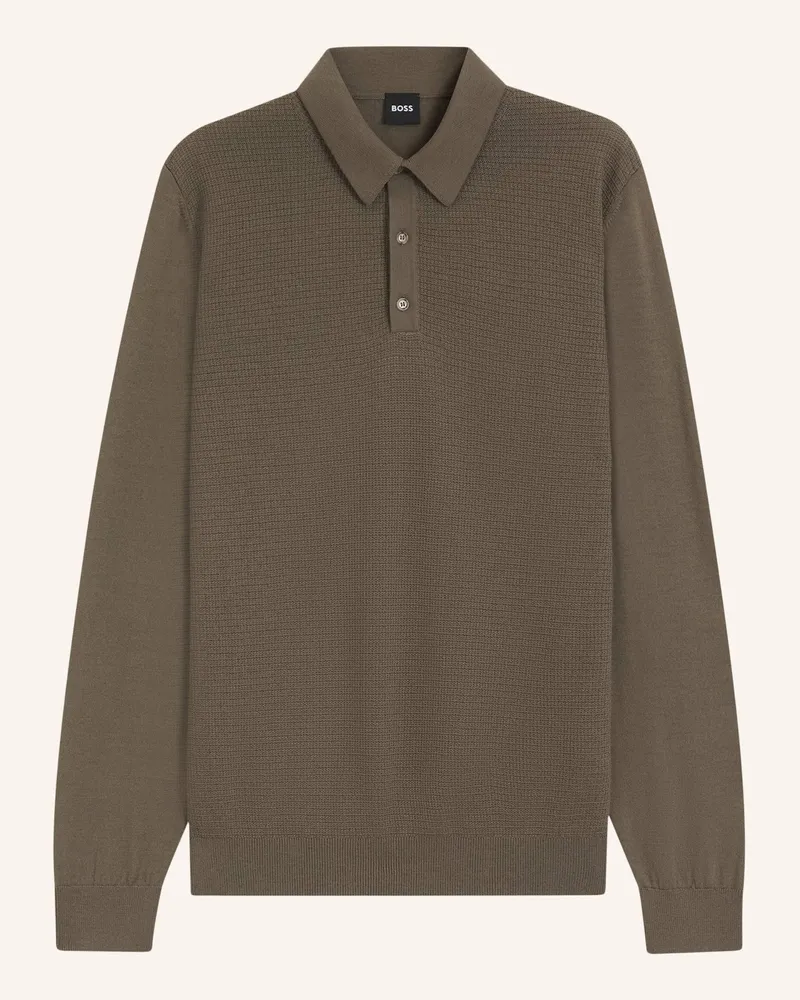 HUGO BOSS Pullover H-HINCOGNITO_IN Regular Fit Braun