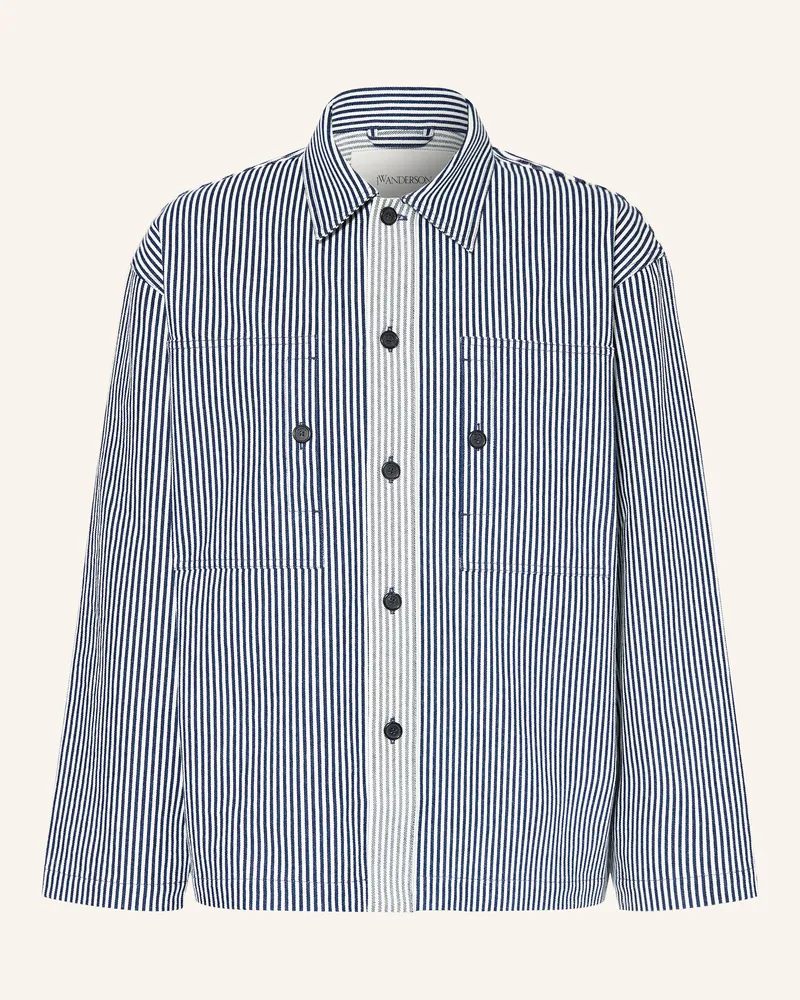 J.W.Anderson Overshirt blau Weiss