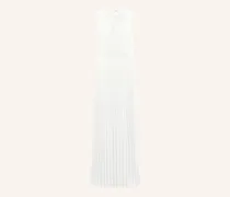 Langes Chiffonkleid weiss
