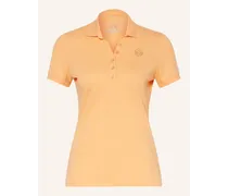 Piqué-Poloshirt mit Schmucksteinen