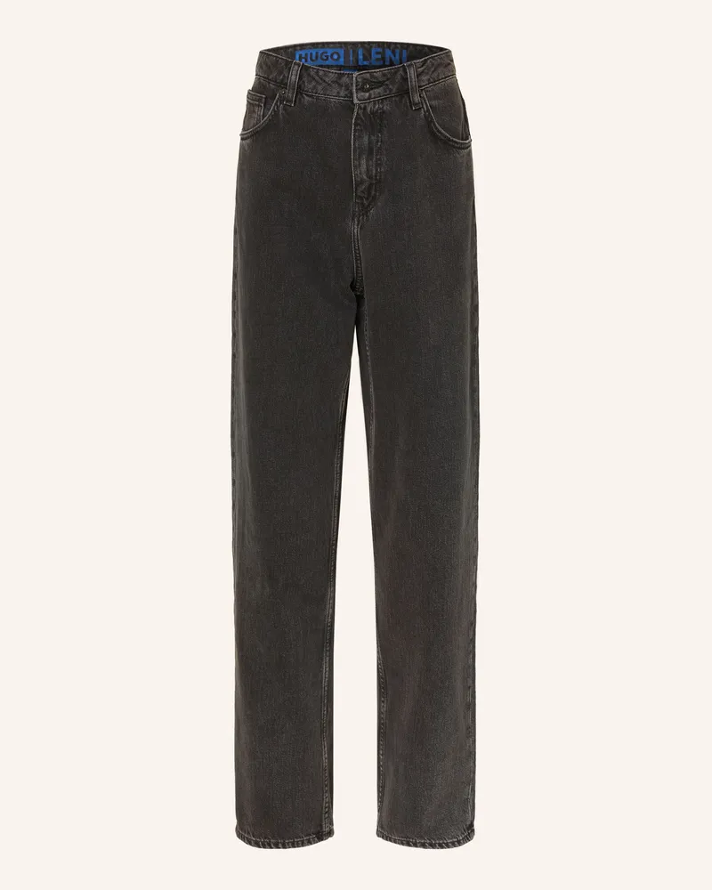 HUGO BOSS Straight Jeans Leni schwarz 004