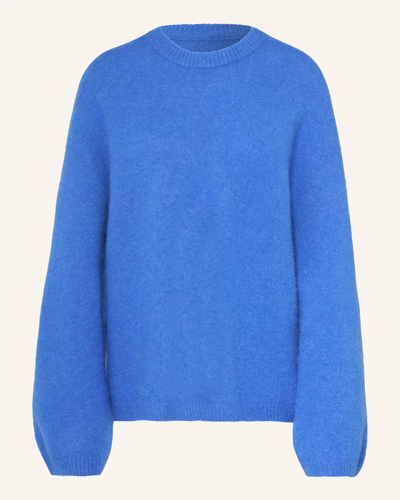 Arket Pullover Mit Alpaka blau Blau