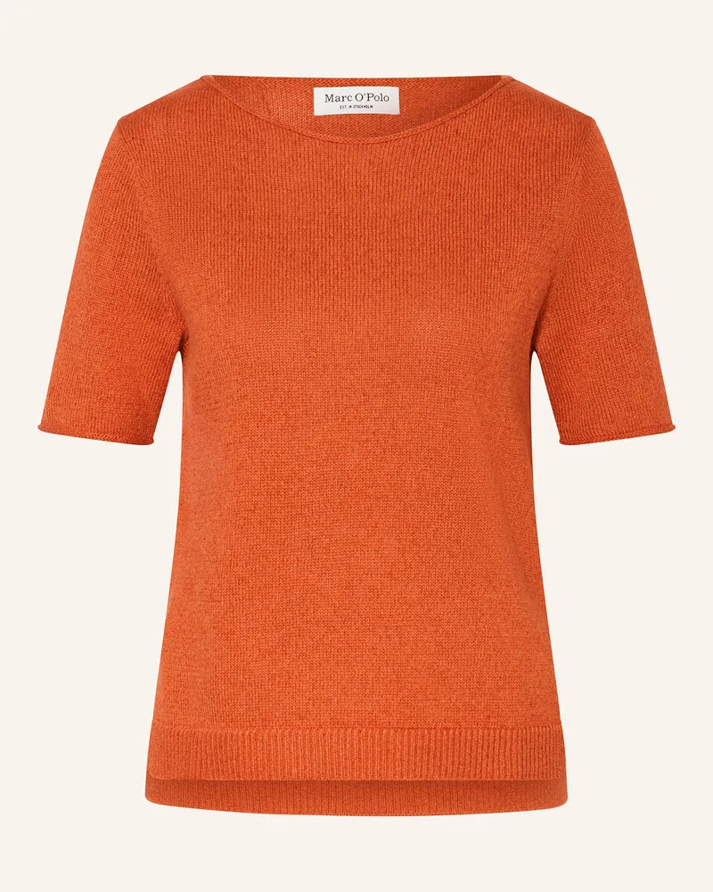 Marc O'Polo Strickshirt mit Leinen Rot