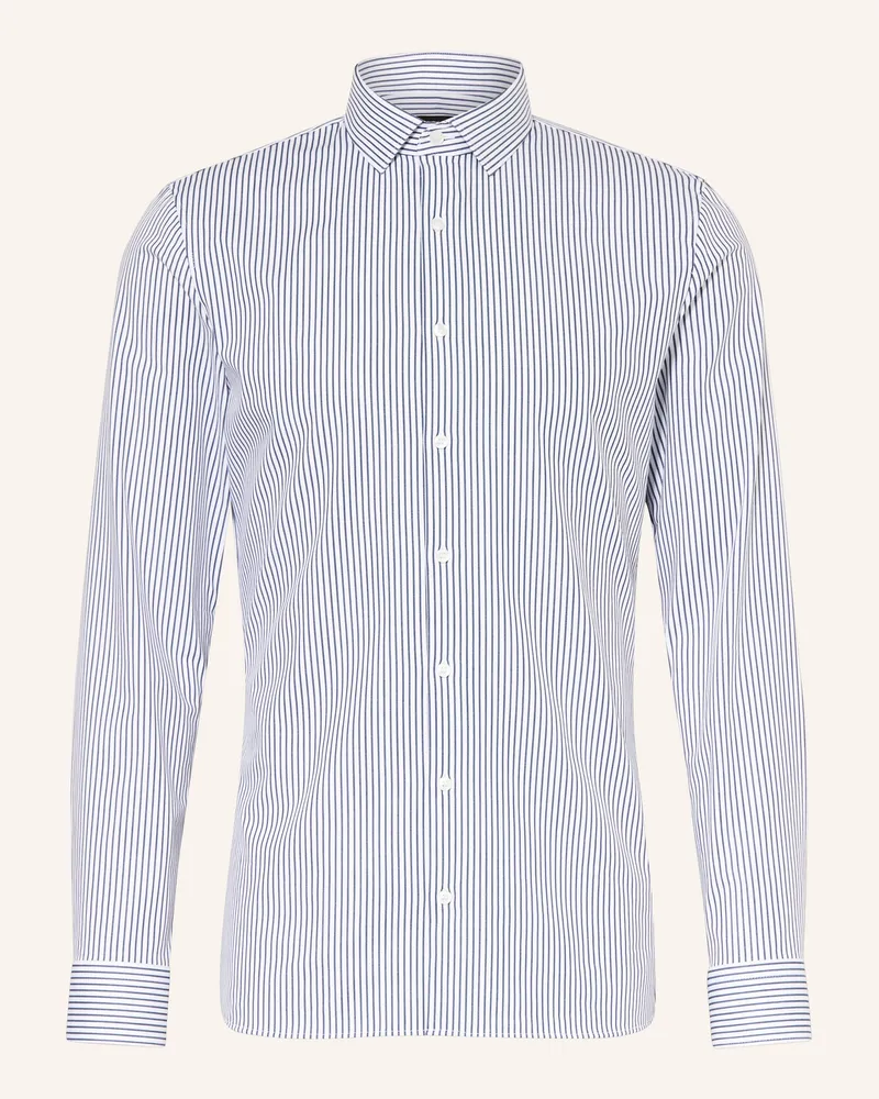 Olymp Jerseyhemd No. Six 24/Seven Super Slim blau Weiss