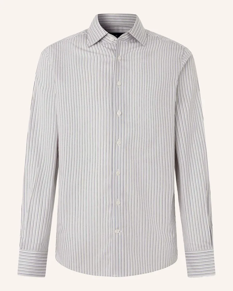 Hackett Freizeithemd Trio Stripe grau Hellgrau