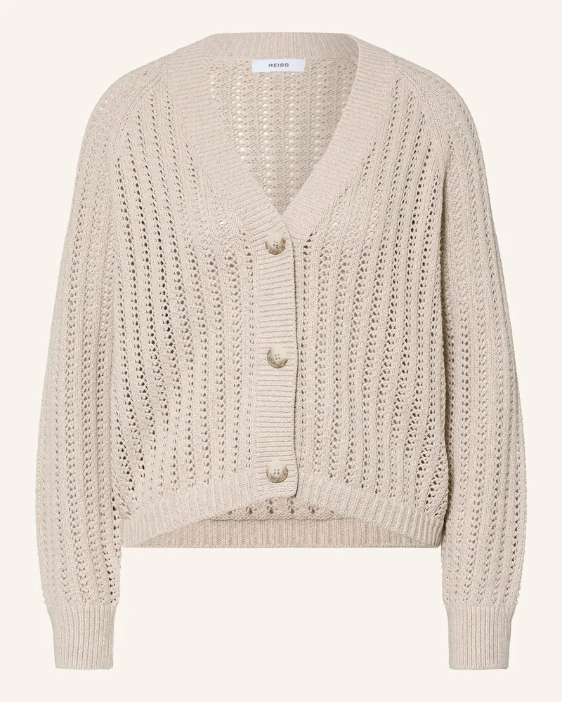 Reiss Strickjacke Constance Mit Leinen beige Beige