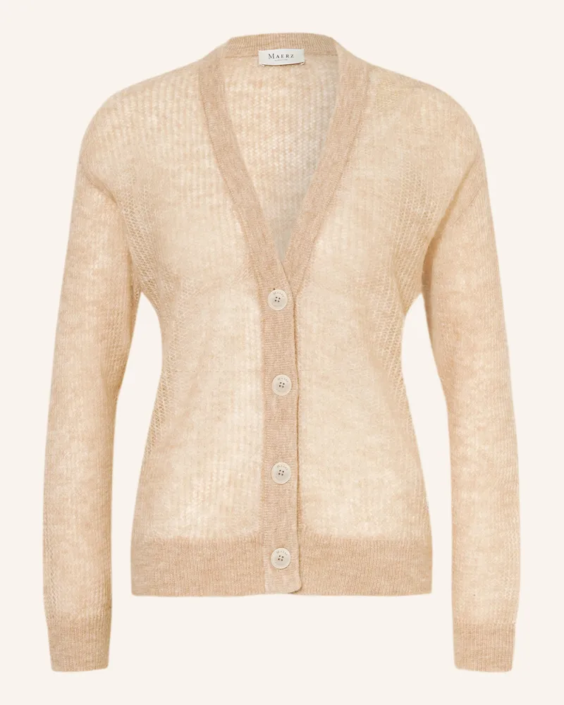 Maerz Strickjacke Mit Alpaka beige Beige