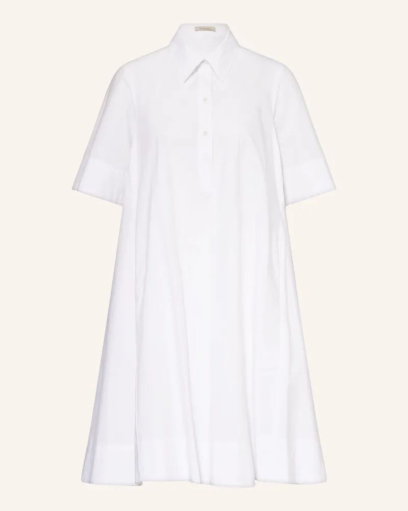 lilienfels Hemdblusenkleid Weiss