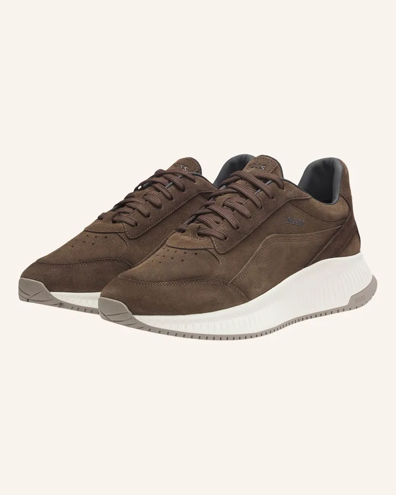 HUGO BOSS Sneaker Ttnm Evo_Runn_Sdwxbr braun Dunkelbraun