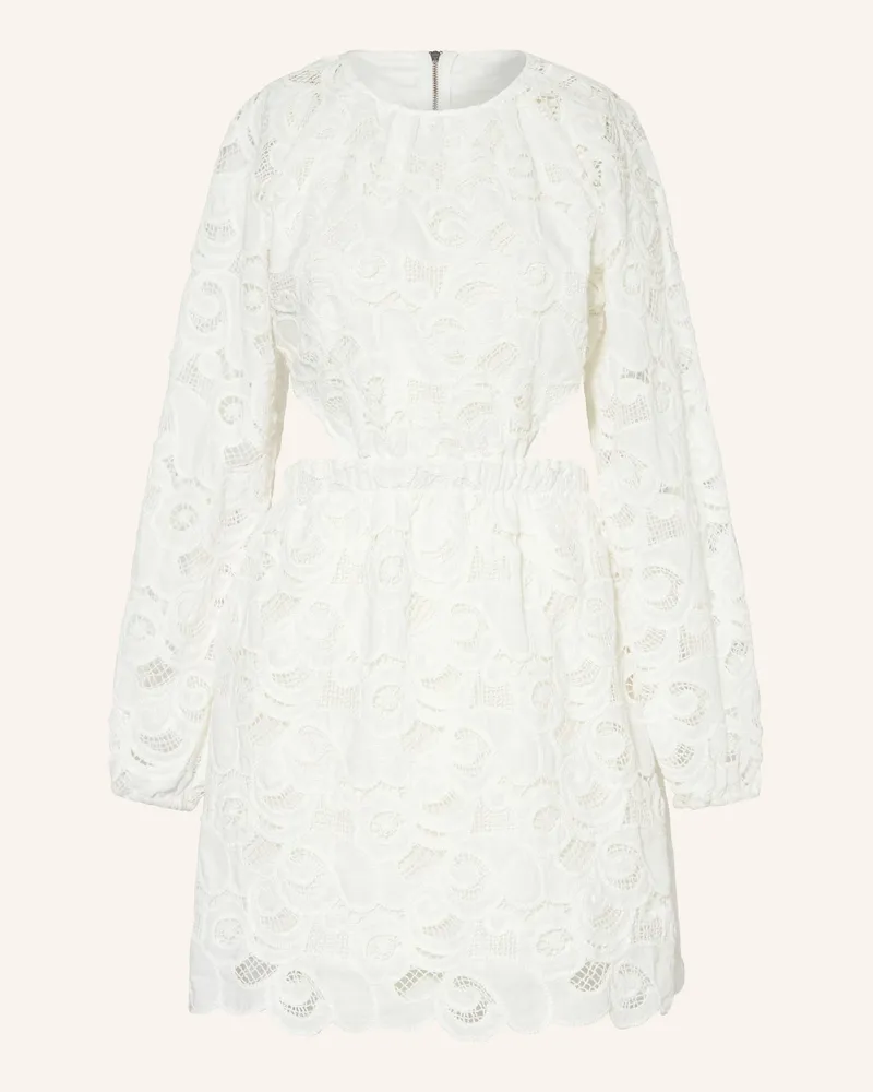 Mrs & HUGS Spitzenkleid mit Cut-out Weiss