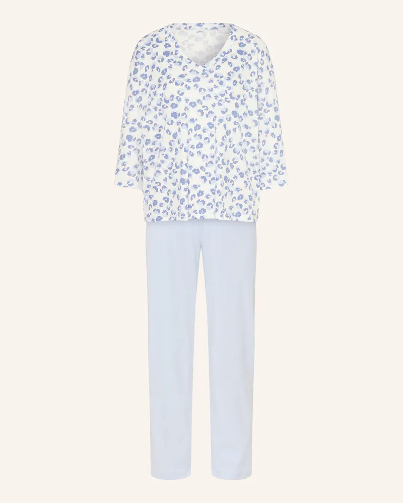 Mey Schlafanzug blau Hellblau