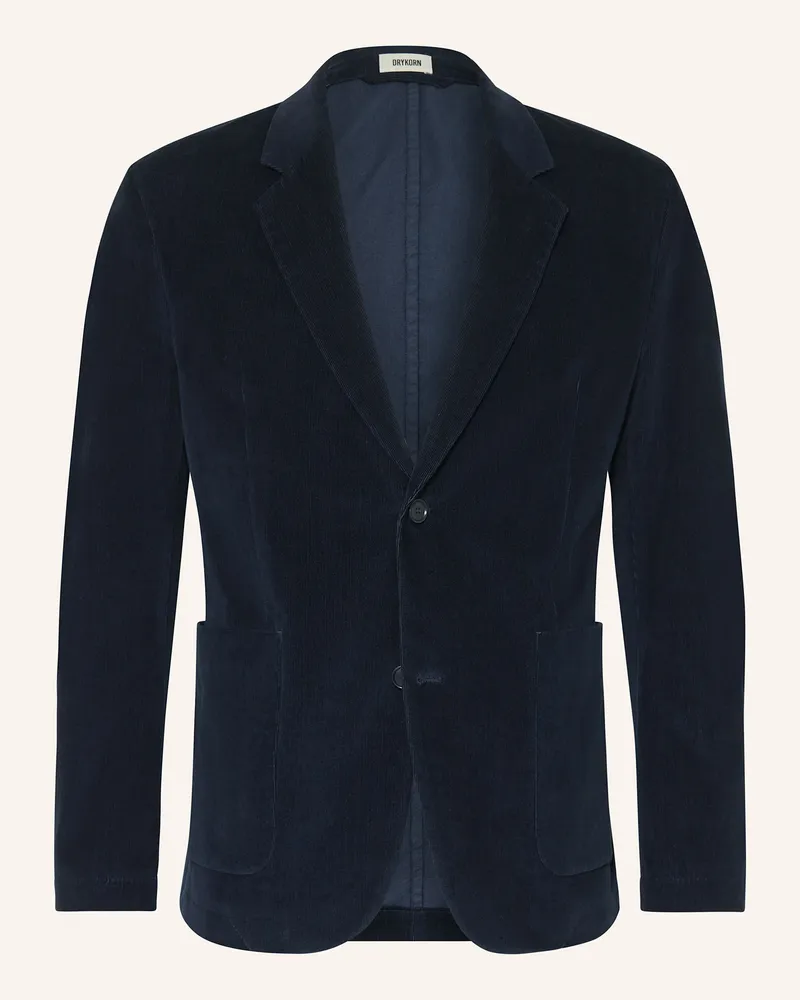 Drykorn Anzugsakko MARLS Slim Fit aus Cord Dunkelblau